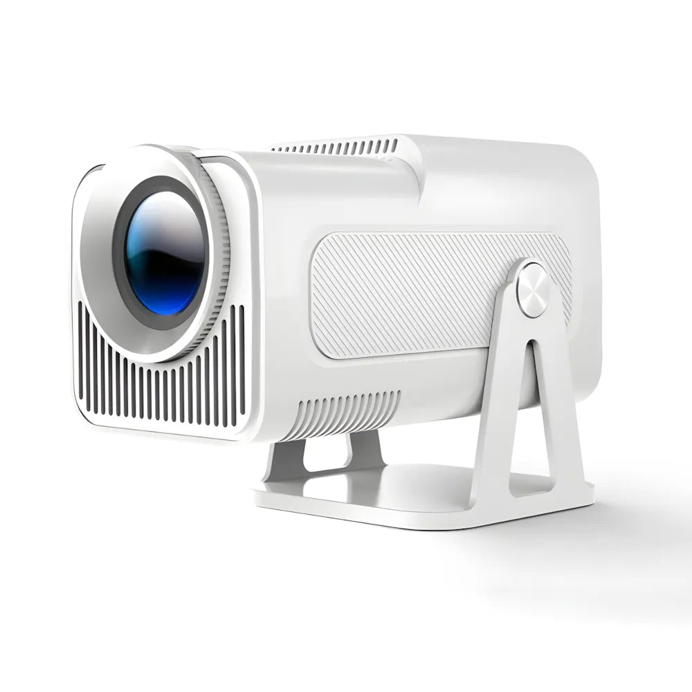 Tragbarer Full HD 1080p Beamer – Android 13, 500 ANSI Lumen, Autofokus, Drehbare Basis, Wi-Fi 6, Bluetooth 5.2 Projektor