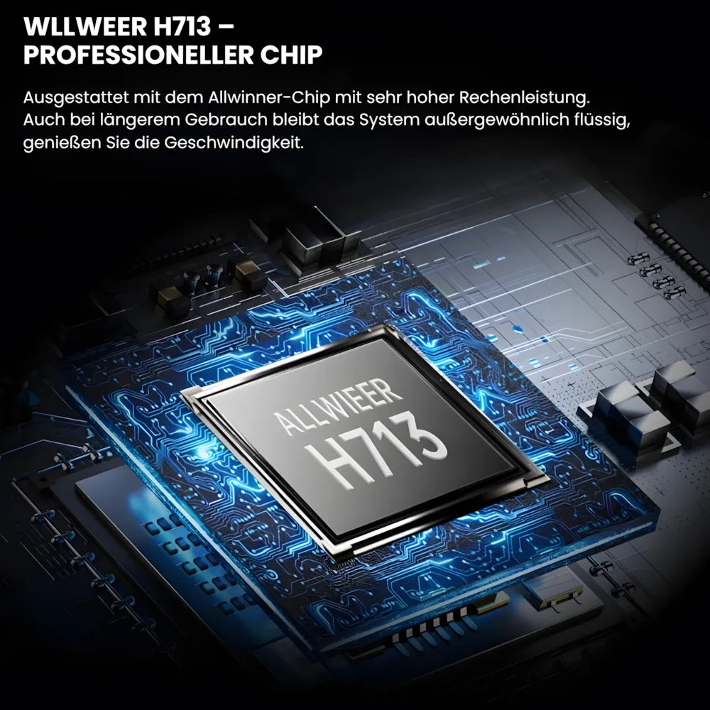 Beamer mit Android 11 – Wi-Fi 6, Bluetooth 5.0, HD 720p, Autofokus, bis zu 120 Zoll