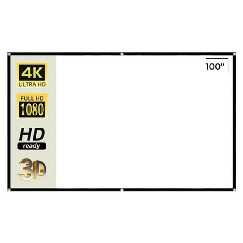 Tragbare Leinwand mit 180° Blickwinkel & brillanter Farbwiedergabe für Heimkino und Outdoor