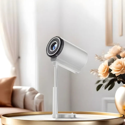 Intelligenter Mini Beamer – Android 13, 500 ANSI Lumen, Wi-Fi 5G, Bluetooth 5.0, 90° Drehung, bis zu 150 Zoll Projektor