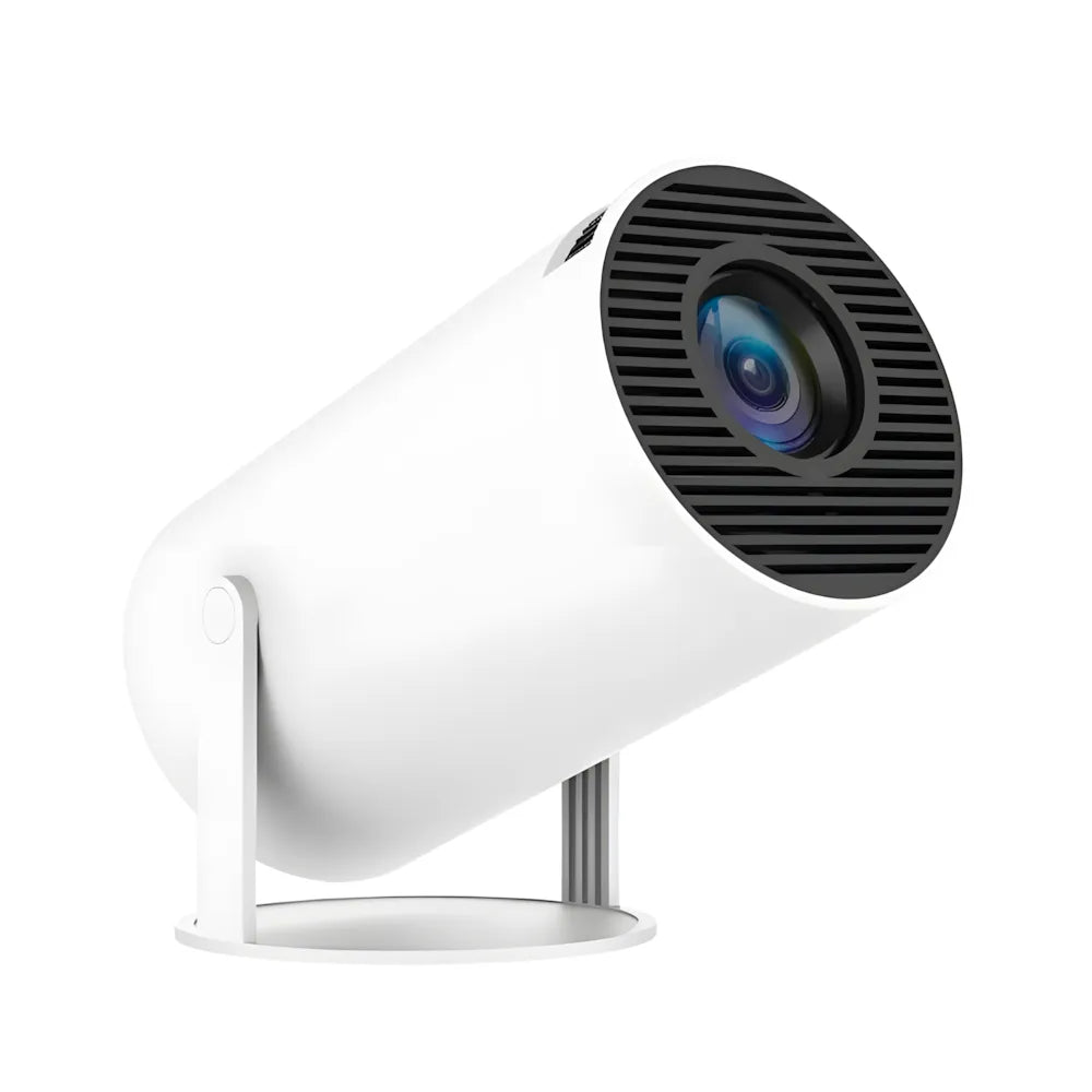 Beamer mit Android 11 – 260 ANSI Lumen, Autofokus, 180° drehbare Basis, Wi-Fi 6, Bluetooth 5.0 HD Projektor