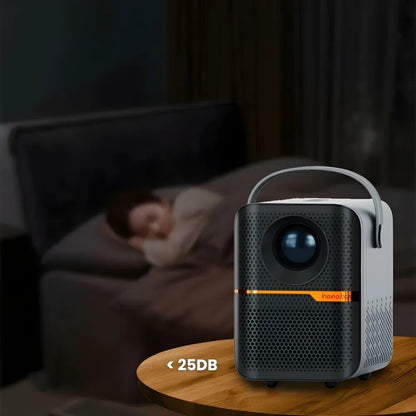 Tragbarer Mini Android Beamer – 300 ANSI Lumen, Autofokus, Android 10, Wi-Fi, Bluetooth 5.3, 6K-kompatibel Projektor