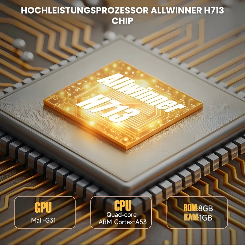 Beamer mit Android 11 und Full HD – Tragbarer Projektor mit 650 ANSI Lumen, Wi-Fi 6 & Bluetooth, 360° drehbar
