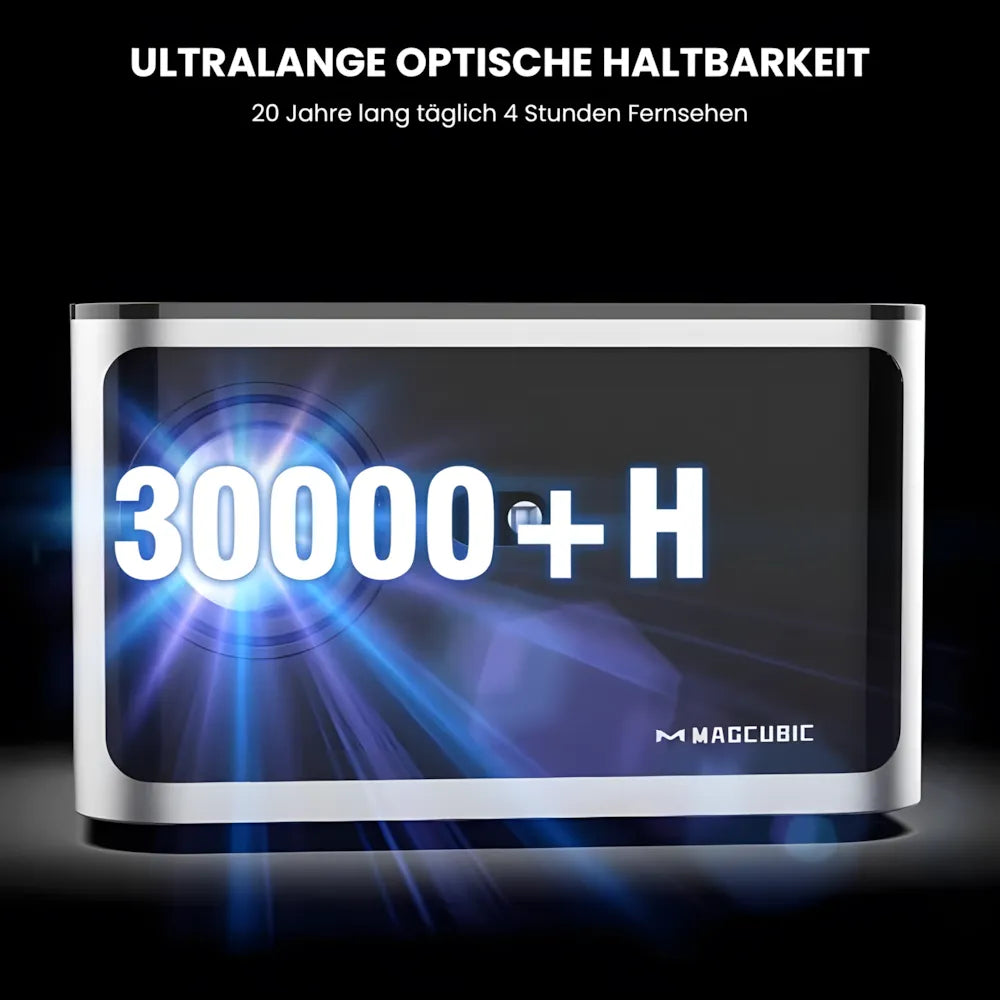 Full HD Android Beamer – 1080p nativ, 580 ANSI Lumen, automatische Korrektur, 1.35x optischer Zoom, Bluetooth, bis zu 250 Zoll Projektor