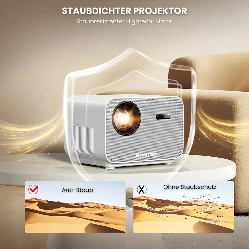 Full HD Android Beamer – Autofokus, Wi-Fi 6, Bluetooth 5.2, Kabelloses Streaming & Projektion bis zu 300 Zoll Projektor
