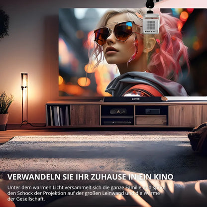 1080P Android 11 Beamer – Autofokus, Wi-Fi 6 & Bluetooth 5.2, Full HD Projektor