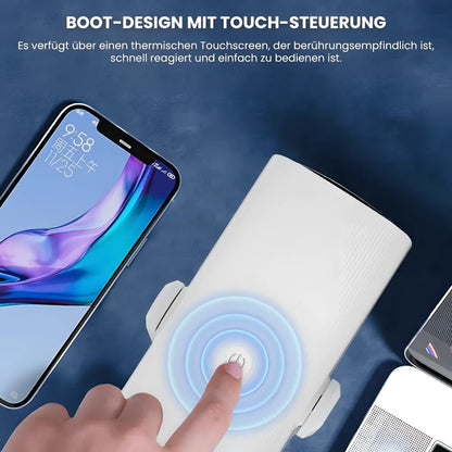 Flexibler Beamer – Android 11, 230° Neigungswinkel, Autofokus, Akku, Wi-Fi 5G, Bluetooth 5.2, 10W Lautsprecher Projektor