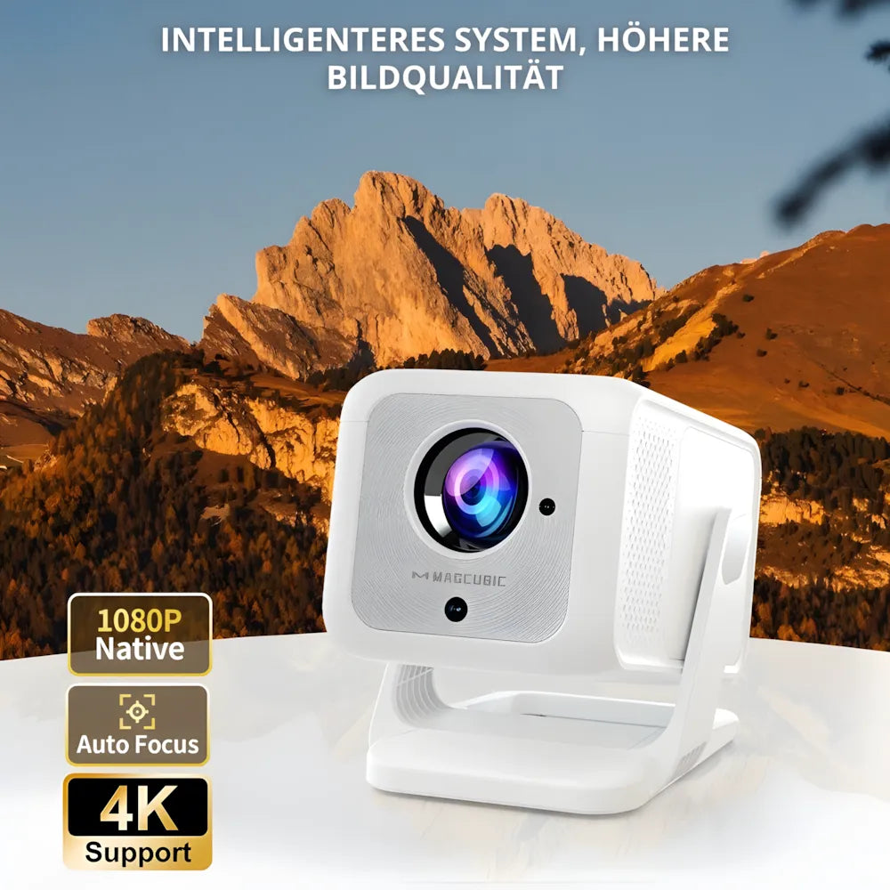 1080P Android 11 Beamer – Autofokus, Wi-Fi 6 & Bluetooth 5.2, Full HD Projektor