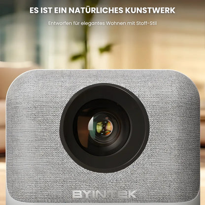 Kompakter Android Beamer – HD 720p, Android 9.0, 300 ANSI Lumen, Autofokus, Staubschutz, bis zu 200 Zoll Projektor
