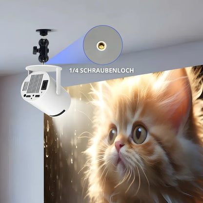 1080P Android 11 Beamer – Autofokus, Wi-Fi 6 & Bluetooth 5.2, Full HD Projektor