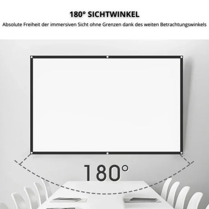 Tragbare Leinwand mit 180° Blickwinkel & brillanter Farbwiedergabe für Heimkino und Outdoor