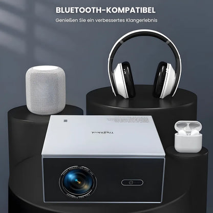 Heimkino Beamer – Android 13, 1200 ANSI Lumen, 6D Auto-Keystone, 4K-kompatibel, Wi-Fi 6, Bluetooth Projektor