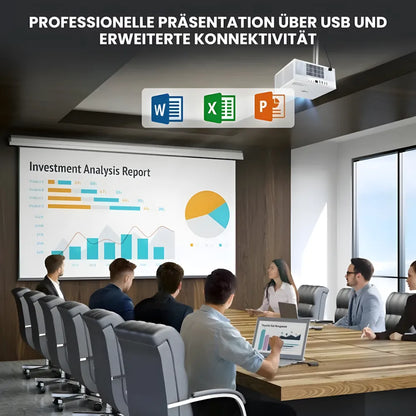 Heimkino Beamer – Android 13, 1200 ANSI Lumen, 6D Auto-Keystone, 4K-kompatibel, Wi-Fi 6, Bluetooth Projektor