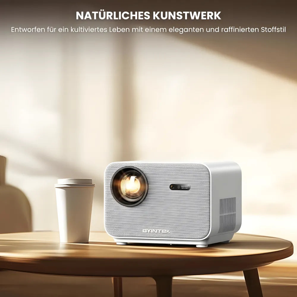 Full HD Android Beamer – Autofokus, Wi-Fi 6, Bluetooth 5.2, Kabelloses Streaming & Projektion bis zu 300 Zoll Projektor