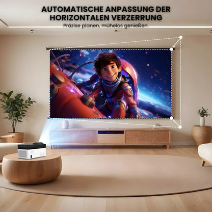 Beamer Ultra-Kurzdistanz – Full HD 1080p, Android 11, 900 ANSI Lumen, Autofokus, Wi-Fi 6 & Bluetooth 5.4 Projektor