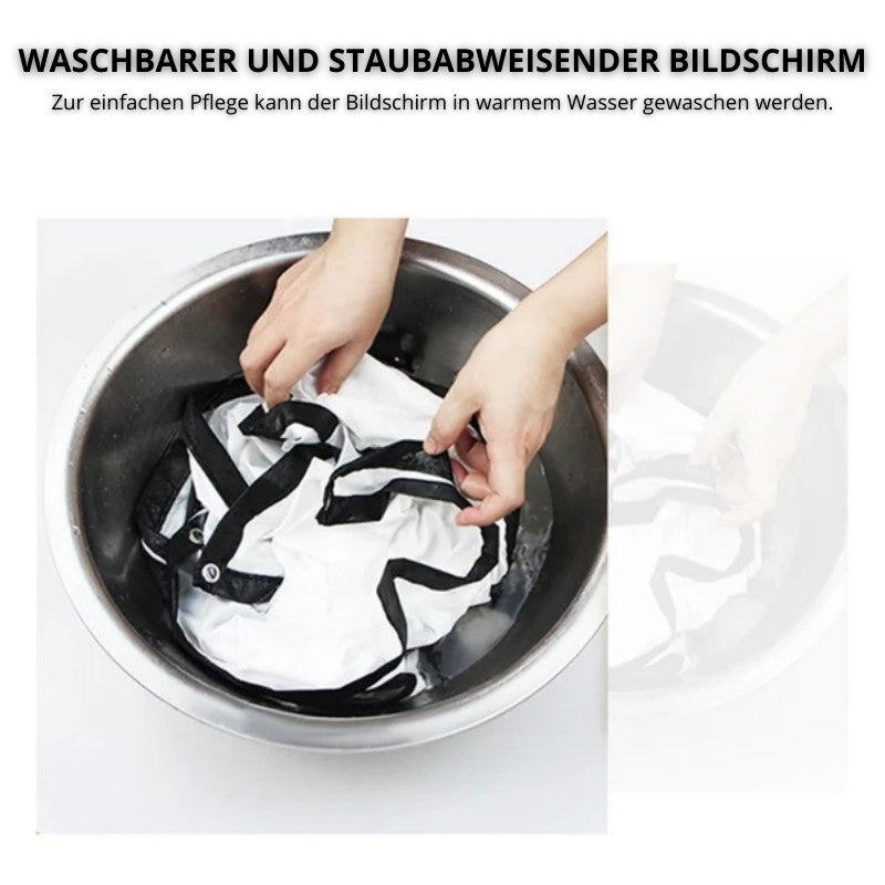 Tragbare Leinwand mit 180° Blickwinkel & brillanter Farbwiedergabe für Heimkino und Outdoor