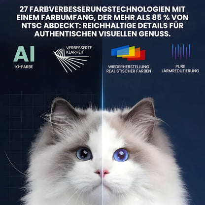 Tragbarer Mini Android Beamer – 300 ANSI Lumen, Autofokus, Android 10, Wi-Fi, Bluetooth 5.3, 6K-kompatibel Projektor