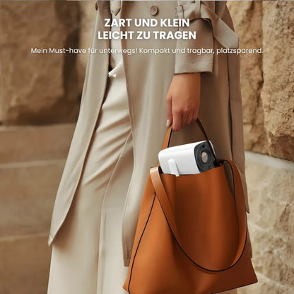 Flexibler Beamer – Android 11, 230° Neigungswinkel, Autofokus, Akku, Wi-Fi 5G, Bluetooth 5.2, 10W Lautsprecher Projektor