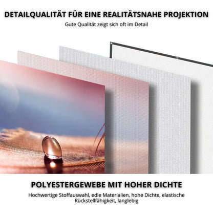 Tragbare Leinwand mit 180° Blickwinkel & brillanter Farbwiedergabe für Heimkino und Outdoor