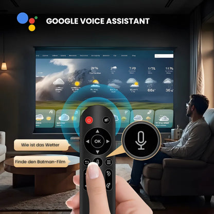 Tragbarer Smart Beamer – Full HD 1080p, Android 11, Autofokus, Wi-Fi 6, Bluetooth 5.4, 180° Rotation, Kurzdistanz Projektor