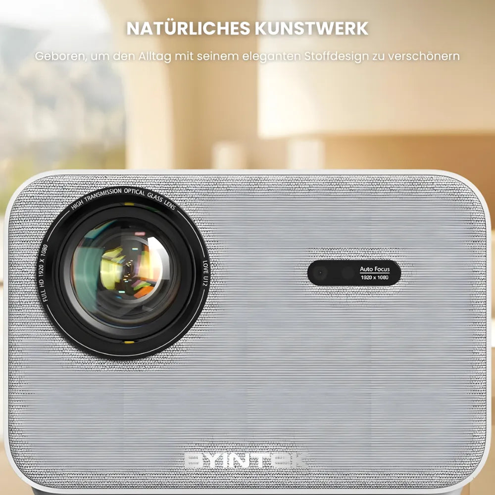 Full HD Android Beamer – Autofokus, Wi-Fi 6, Bluetooth 5.2, Kabelloses Streaming & Projektion bis zu 300 Zoll Projektor