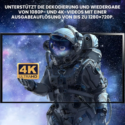 Tragbarer Mini Android Beamer – 300 ANSI Lumen, Autofokus, Android 10, Wi-Fi, Bluetooth 5.3, 6K-kompatibel Projektor