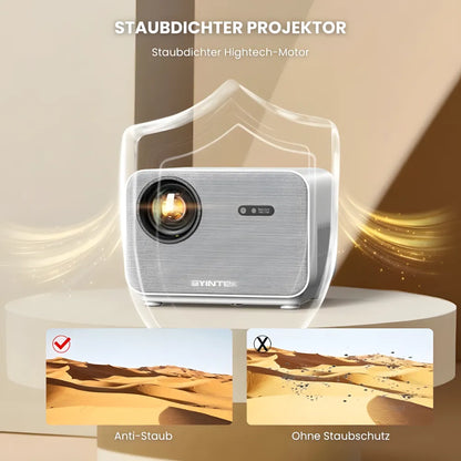 Full HD Android Beamer – Autofokus, Wi-Fi 6, Bluetooth 5.2, Kabelloses Streaming & Projektion bis zu 300 Zoll Projektor