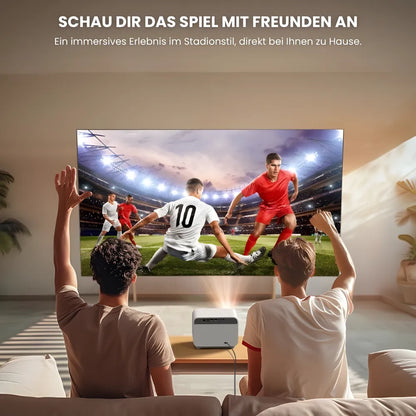Full HD Android Beamer – Autofokus, Wi-Fi 6, Bluetooth 5.2, Kabelloses Streaming & Projektion bis zu 300 Zoll Projektor