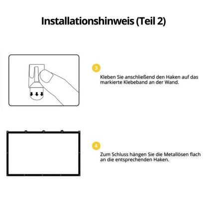 Tragbare Leinwand mit 180° Blickwinkel & brillanter Farbwiedergabe für Heimkino und Outdoor