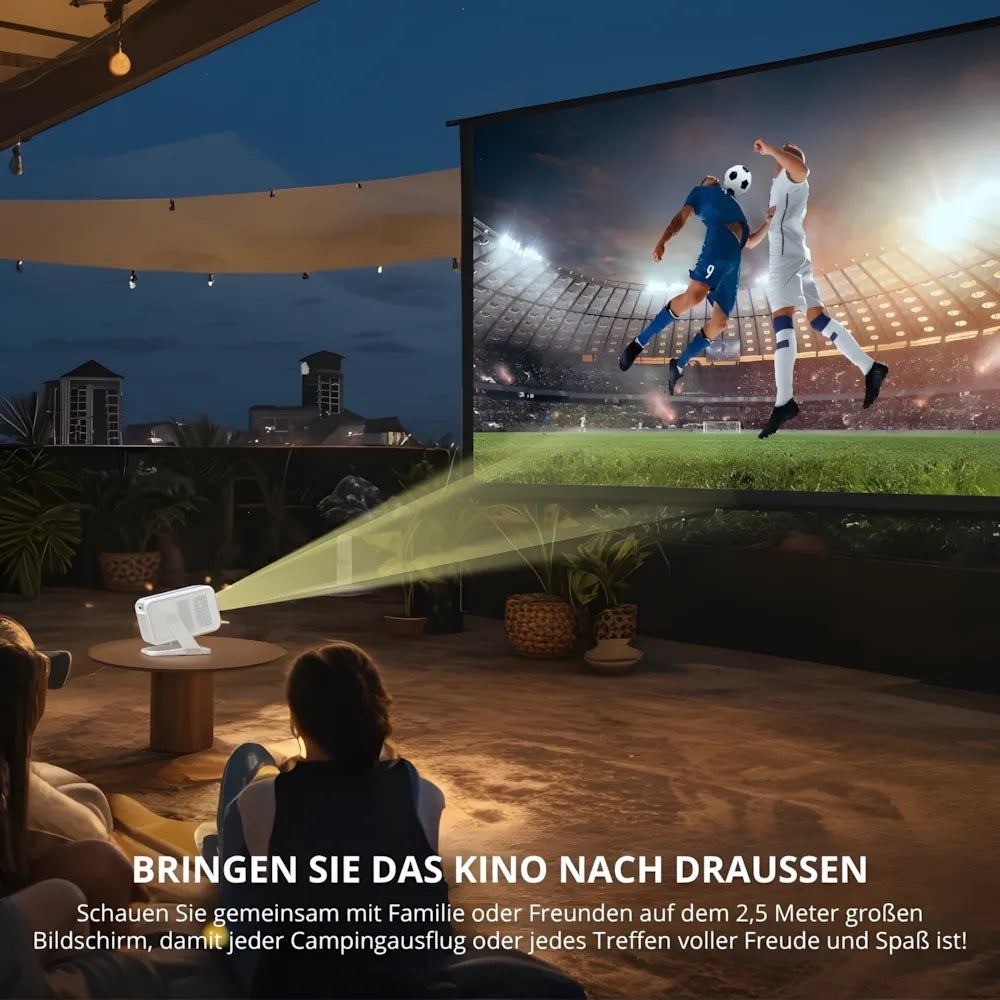 1080P Android 11 Beamer – Autofokus, Wi-Fi 6 & Bluetooth 5.2, Full HD Projektor
